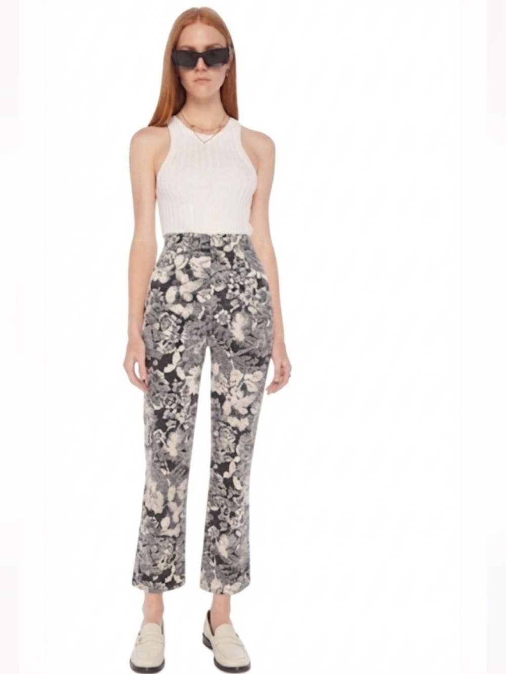 MOTHER SUPERIOR The Hustler Ankle French Fairy Tale Floral Sz 31 Like New!